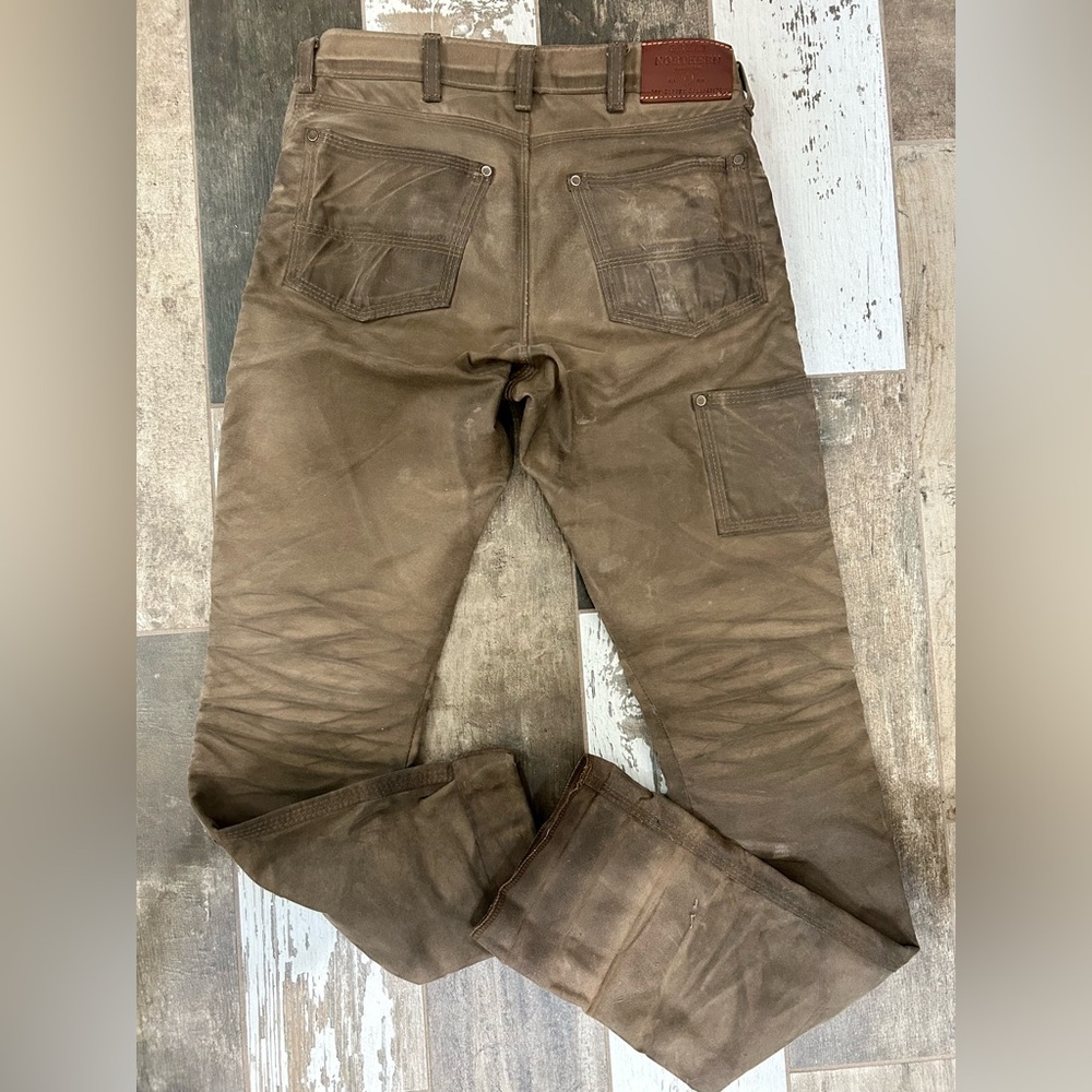 Red Clouds Collective WAXED CANVAS FITTED WORK PANT